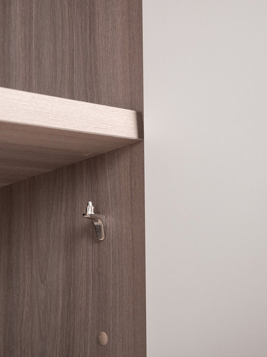 Роквуд Шкаф навесной 16.322.01, цвет корпус ДСП эмили блаш/фасады МДФ крем, ШхГхВ 38,4х36,6х90 см., универсальная сборка