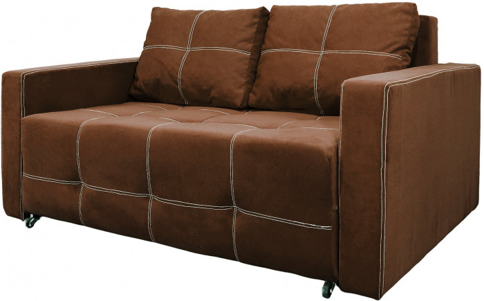 Диван аккордеон Марс велюр коричневый 140