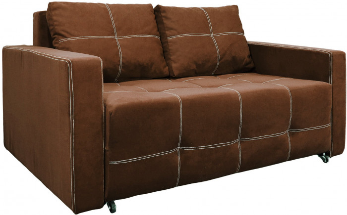 Диван аккордеон Марс велюр коричневый 140