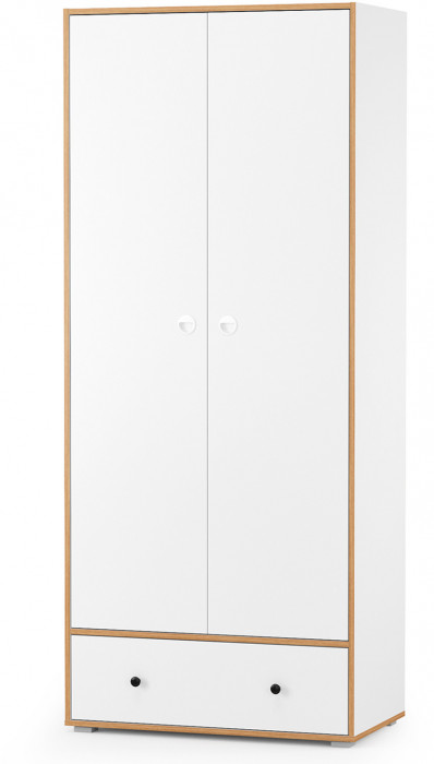 Вуди Компоновка № 28, белый премиум/дуб крафт золотой