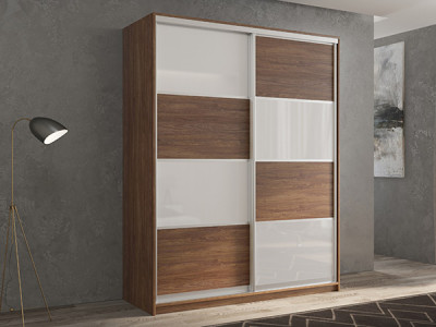 Шкаф-купе Кааппи 14 Морское Дерево Винтаж 160х60х230 см