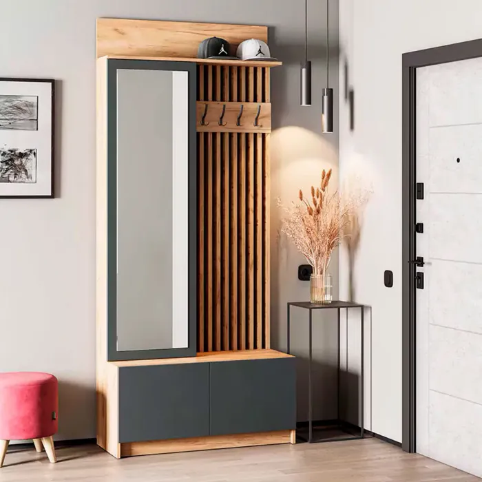 мс для прихожей Стоуби ВШ-1000 дуб крафт золотой/серый графит