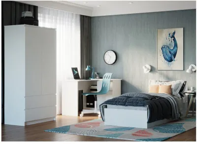 Модульная детская Мори, композиция 3, Белый