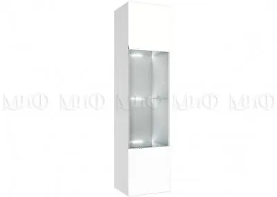 Флорис ШК-004 Шкаф-витрина однодверный, белый