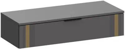 Навесная универсальная тумба Эмэ ТБ-3914, Графит/Графит, Золото