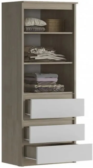 Модульная детская Челси, композиция 5 (Белый глянец, Дуб Сонома)