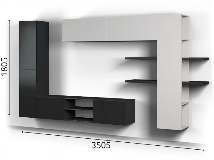 Модульная гостиная Альда, Сосна Касцина