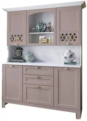 Буфет Милано 1500 (Белый, Шарли пинк)