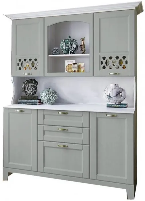 Буфет Милано 1500 (Белый, Шарли пинк)