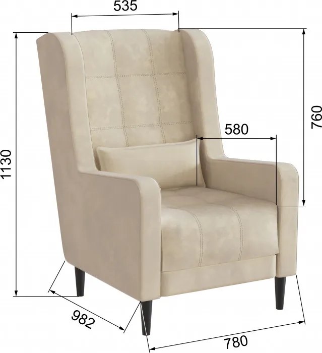 Кресло Корк, бежевый