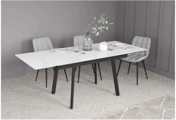 Стол обеденный раздвижной Герцог, Белый