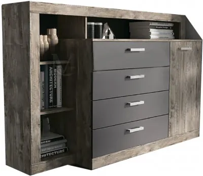 Ангара Комод (Дуб Юкон / Графит)