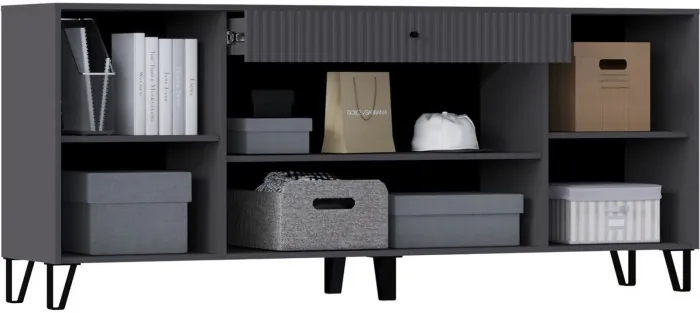 Оливия Комод (Белый, Белый глянец)