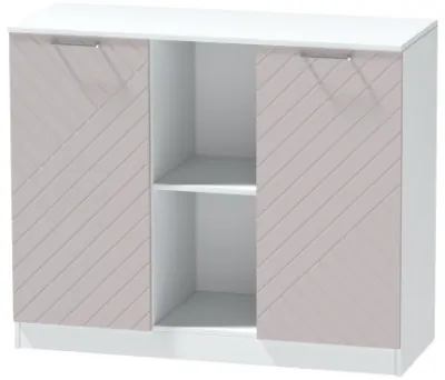 Комод №4 "Иннэс-7", Белый/Грэй софт