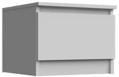 Челси Тумбы прикроватные 2 шт. (Белый глянец, Белый)