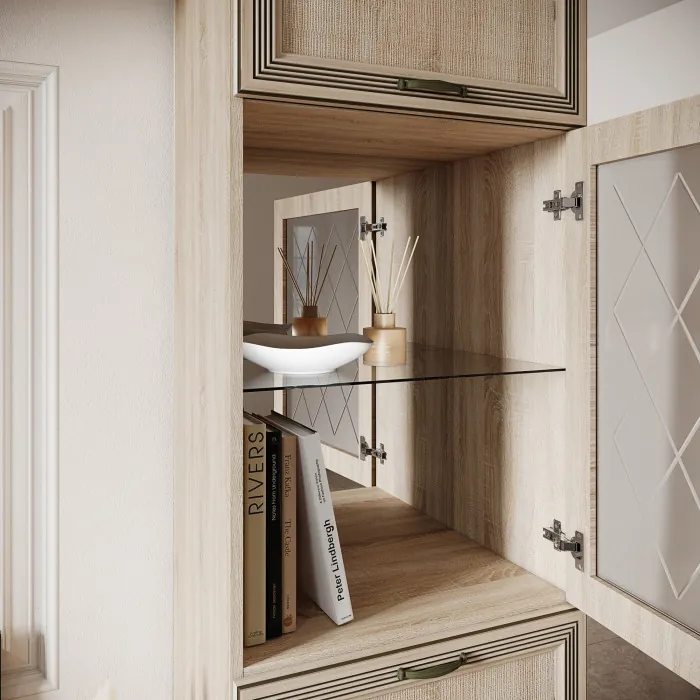 Модульная гостиная Ливорно, набор 5, Дуб сонома