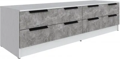 Тумба ТВ Мадрид №1 (1,8), Белый/Ателье светлое