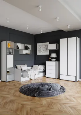 Подростковая Асцелла, Белый/Графит серый