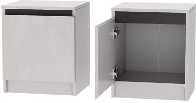 Кэт-1 Тумба 1-Створка, Ясень анкор светлый/Графит