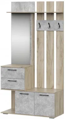 мс для прихожей Бостон ВШ-1 дуб крафт серый/бетонный камень