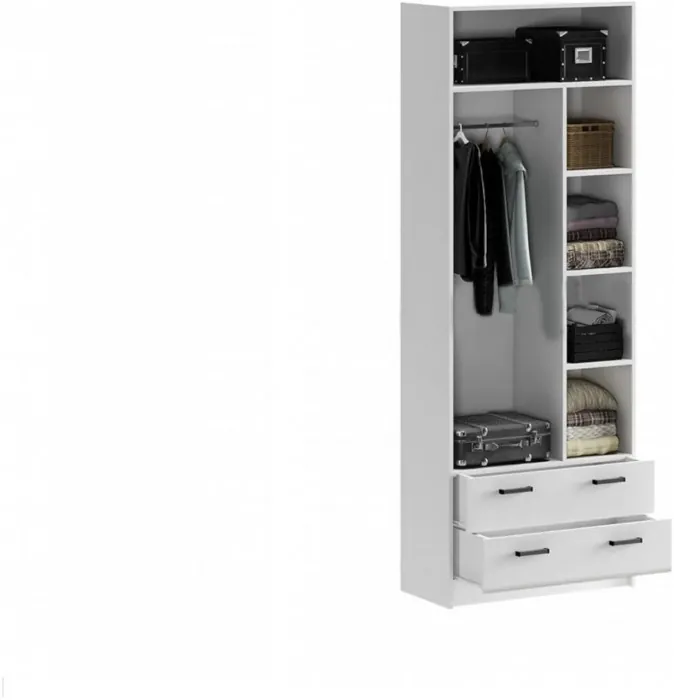 Модульная детская Вега NEW (Белый глянец, Белый)