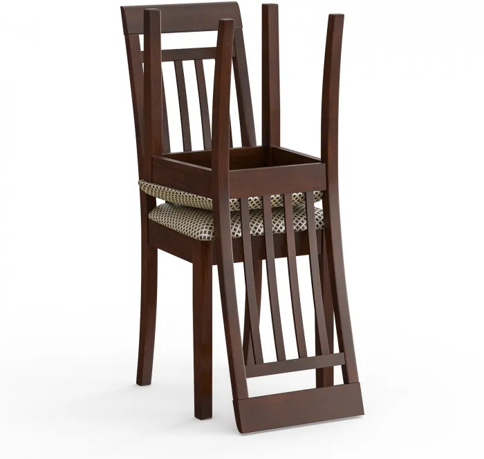 Два стула Мебель--24 Гольф-11 разборных, цвет орех, обивка ткань руми 812/8, ШхГхВ 40х40х100 см., от пола до верха сиденья 47 см.