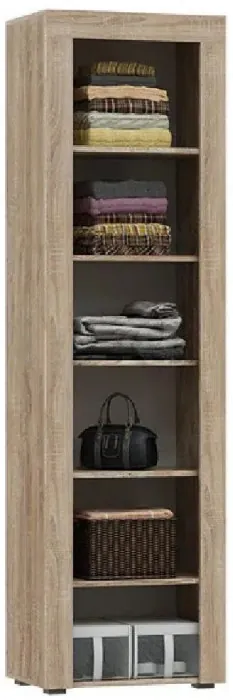 Модульная гостиная Ангара, композиция 3 (Сонома / Белый глянец)