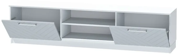 Тумба-2 под ТВ напольная "Иннэс-7", Белый/Монблан Р-826