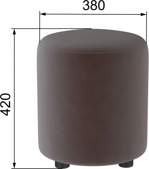 Пуф Рой коричневый