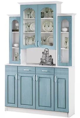 Буфет Констанция 4-х створчатый (Голубой)