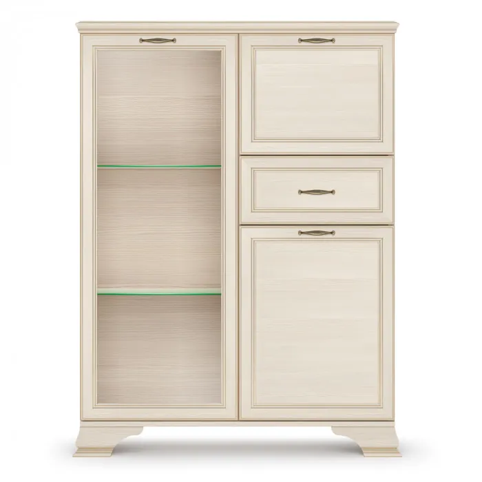 Шкаф низкий (1 стеклодверь) Сиена