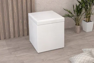 Пуф 1 (к/з Белый глянец)