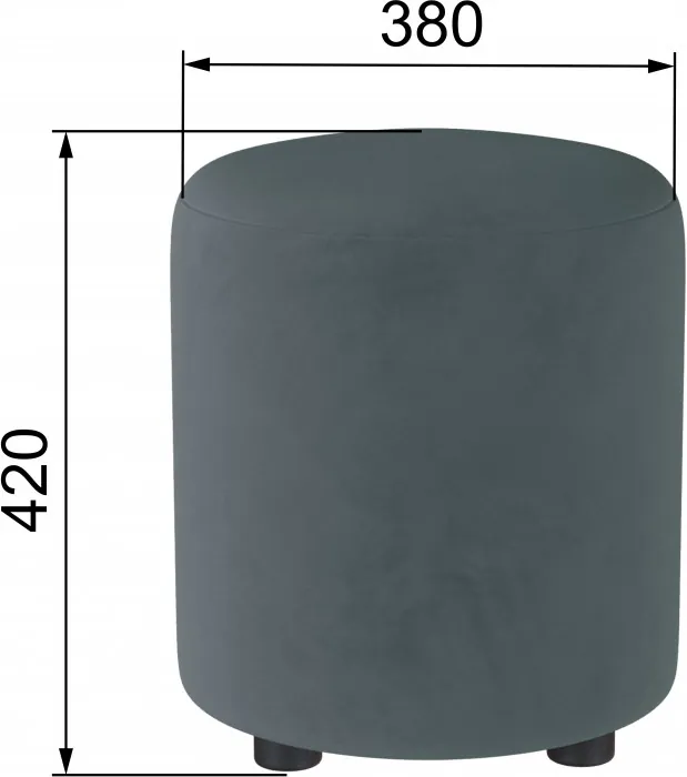 Пуф Рой серый