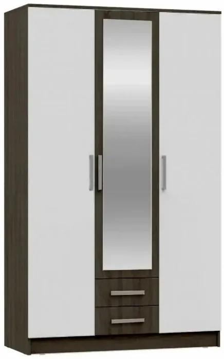 Мартина Шкаф для одежды 3-дверный (Крафт / Графит)