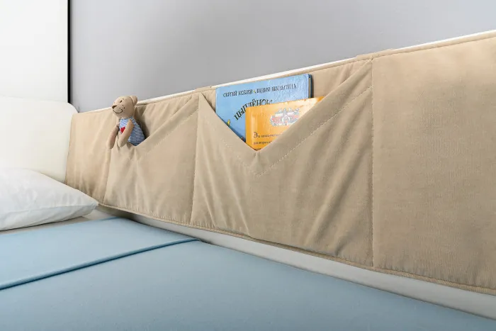 Эйп 11.40 Кровать + 13.334 Шкаф, цвет белый/дуб белый, сп. м. 800х1600 мм., б/м, основание есть, макс. нагрузка 80 кг., рек. выс. матр. 120 мм.