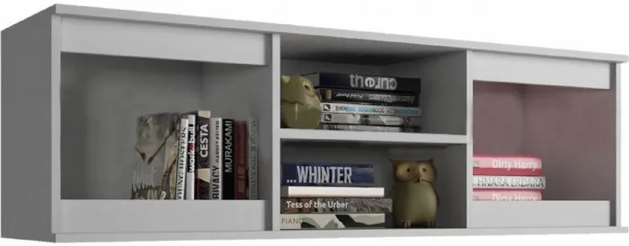 Челси Полка открытая (Антресоль) (Белый глянец, Белый)