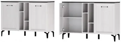 Шарм Комод К-2 Ясень Анкор Светлый/Рамка