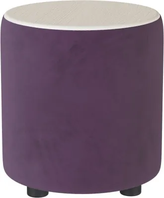 Пуф Пай, винный/мдф клен кремовый