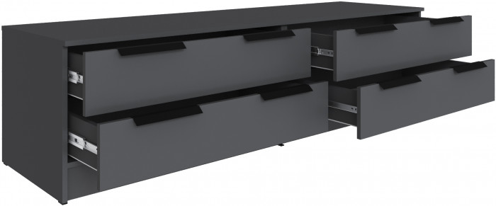 Набор мебели для гостиной "Мадрид", Белый/Графит серый