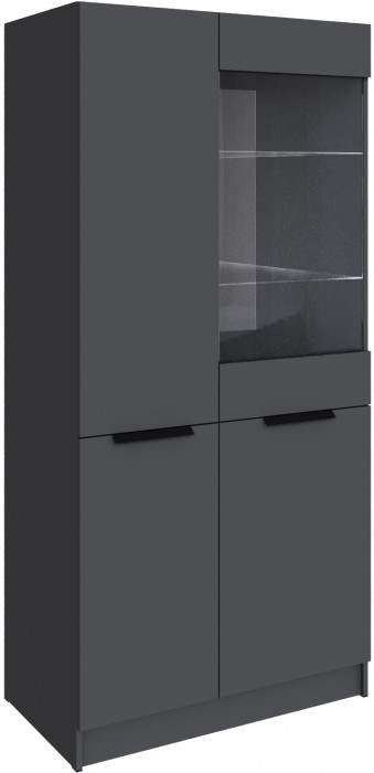 Набор мебели для гостиной "Мадрид", Белый/Графит серый