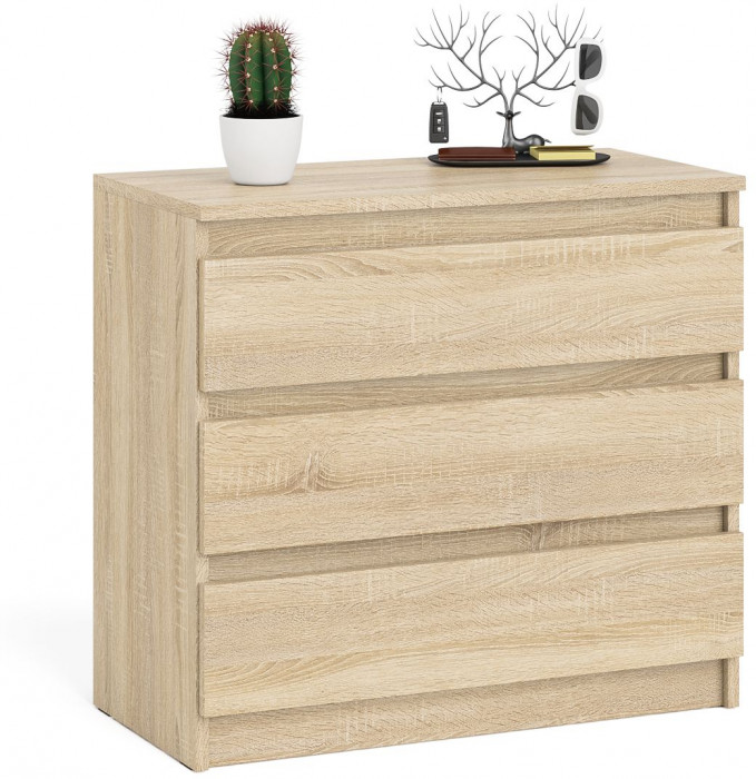 Мори Комод МК800.1, цвет дуб сонома, ШхГхВ 80,4х41х73 см.