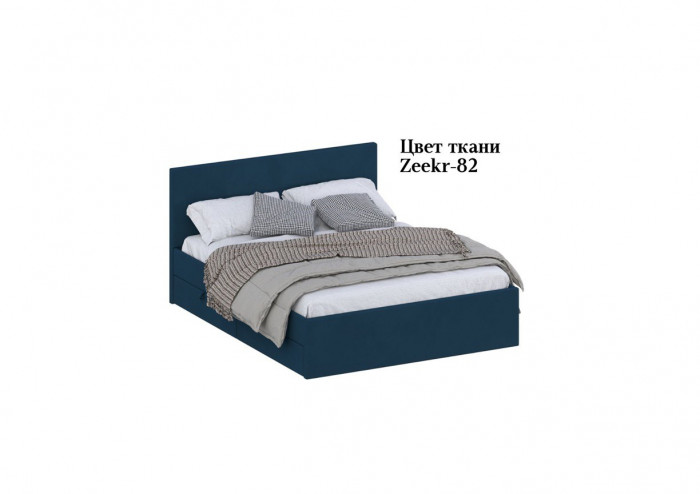 Кровать 160 КР-433-М с настилом из ламелей, Микровелюр Zeekr-82