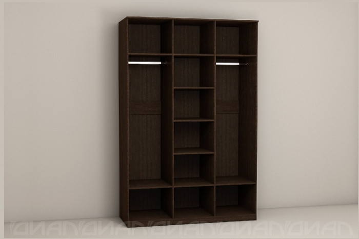 Кэт-4 Шкаф 3 створки, венге (Венге)