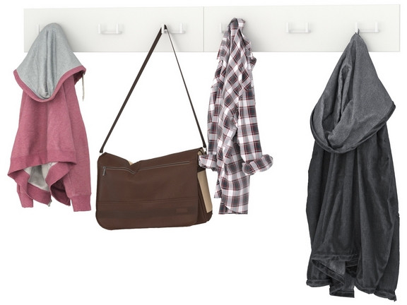 Октава 15.14.02 Вешалка + 15.14.02 Вешалка, белый шагрень