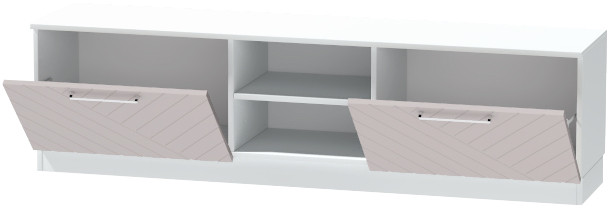 Тумба для ТВ-техники напольная "Иннэс-7", Белый/Грэй софт