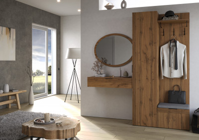 Прихожая Нао, набор №3, Дуб вотан, Simple 27