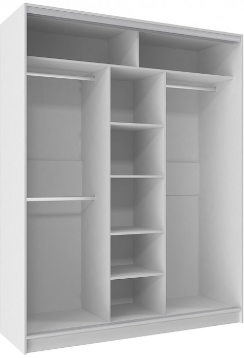 Шкаф-купе трехдверный 1800 Домашний Белый