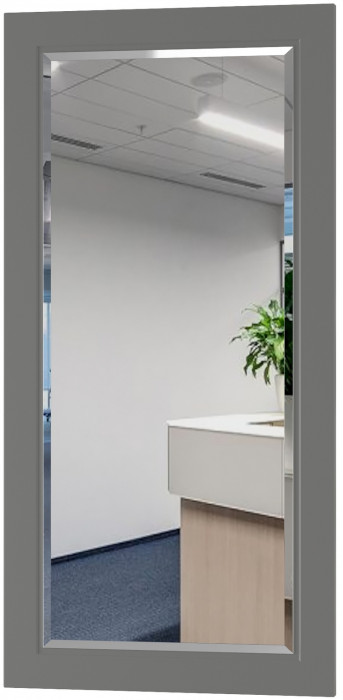 Остин 17.03 Зеркало, цвет серый графит, ШхГхВ 120х2х59,5 см., может крепиться горизонтально или вертикально