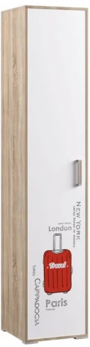 Модульная детская спальня Бланка, набор 2, Дуб сонома/Белый с фотопечатью