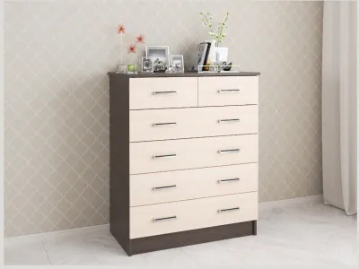 Комод Катрин-5 венге/дуб молочный